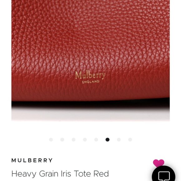 MULBERRY Heavy Grain Iris Tote - Picture 6 of 8